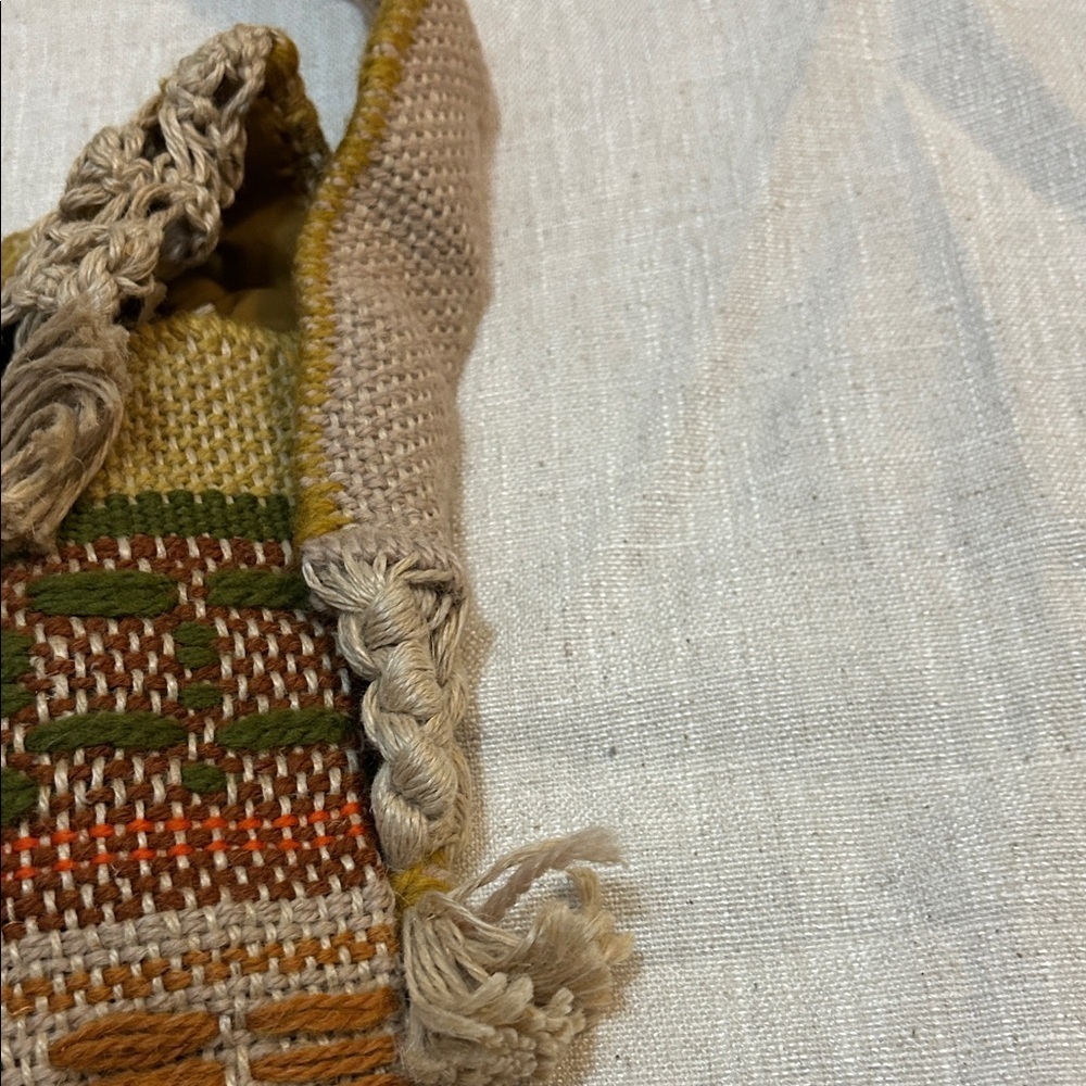 Vintage Handmade Boho Shoulder Bag Crocheted Knit Funky Festival Hippie - Picture 11 of 13
